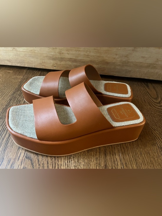 Emerson Fry Shoes - Emerson Fry Platform Slide Sandal Almond EU 36 / US 5.5-6